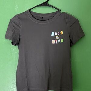 Kids Gray T-Shirt with Colorful Print